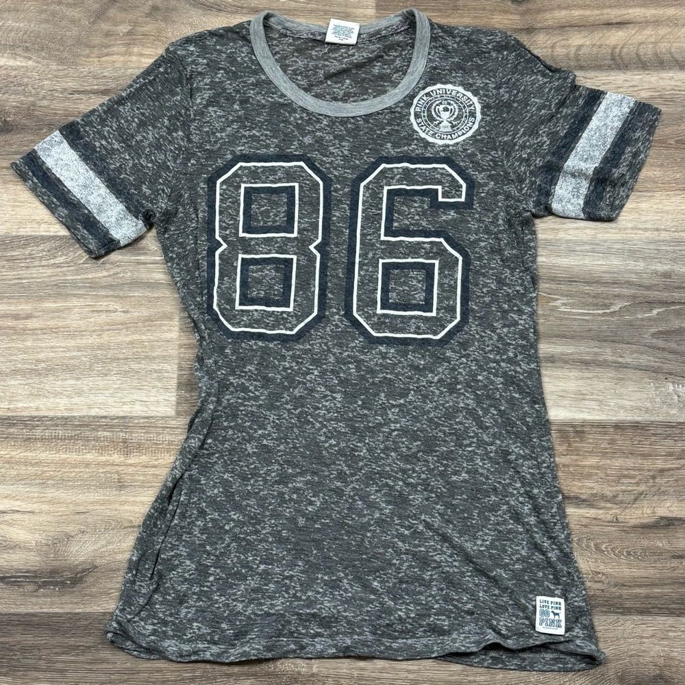 Vintage Athletic 86 Graphic Tee - Dark Gray